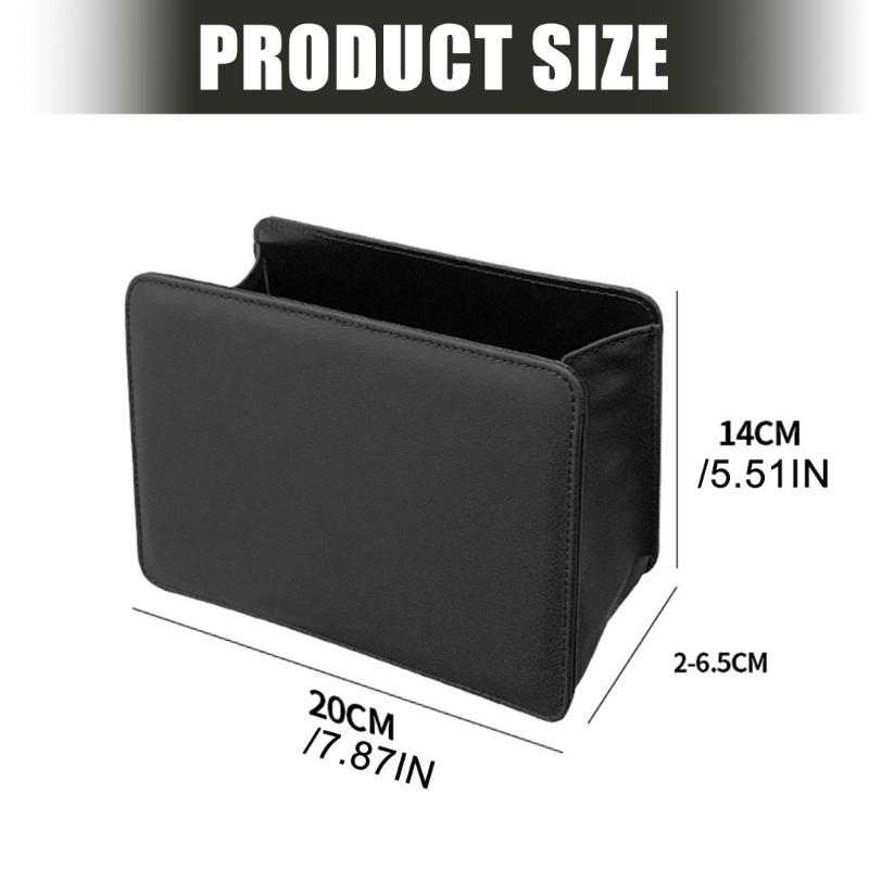 Leather Automotive Trash Can Dust Bin With Leakproof And Easy Clean Features For Car Cabin Organization Quick Install