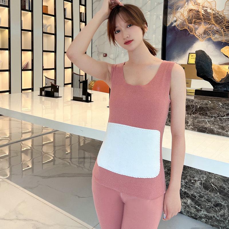 Women's Seamless Thermal Vest: Upgraded Velvet Belly Protection for Autumn and Winter