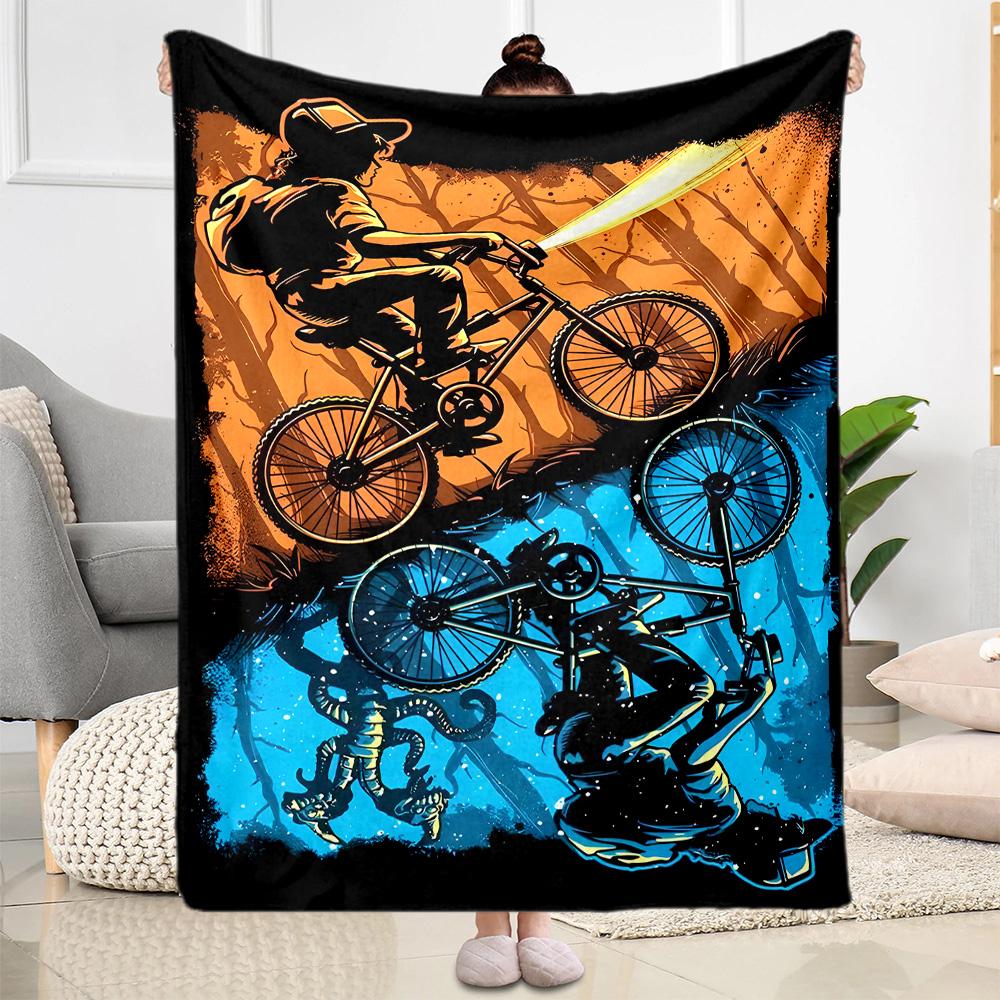 Stranger Things Mashup Suitable Blanket for Offices, Travel, Living Rooms Also a Good Gift for Friends and Family Suitable for All Seasons.