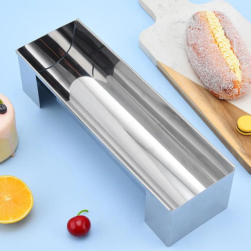 Stainless Steel Swiss Roll Mold - Non-Stick Baking Tray for DIY Cake Rolls and Desserts