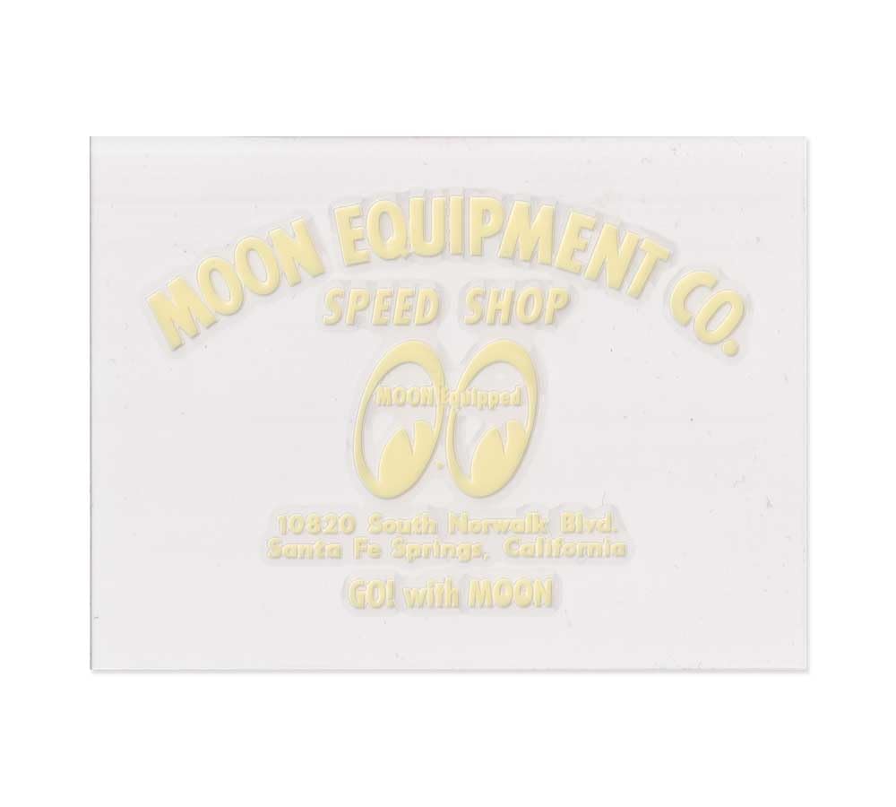 MOONEYES Sticker Decal Sticker MOONEYES Speed Shop Ivory _SC-MQD021IV-MON