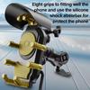 Motorcycle Phone Holder with Sun Visor & Anti-Theft Lock 360-degree Rotation, Camera Compatible
