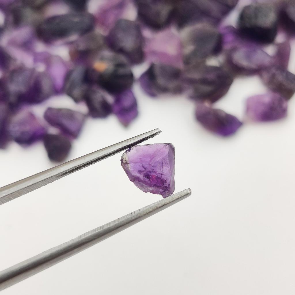Best Color Natural African Amethyst Gemstone Rough, Unpolished Stone Rough, Gemstone Rough Mix Size Lot.