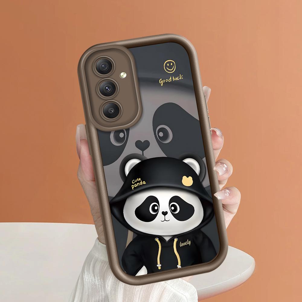 

Мягкий силиконовый квадратный чехол с рисунком лестницы для телефона, полное покрытие, противоударный защитный резиновый чехол для камеры для Samsung Samsung A53 5G коричневый