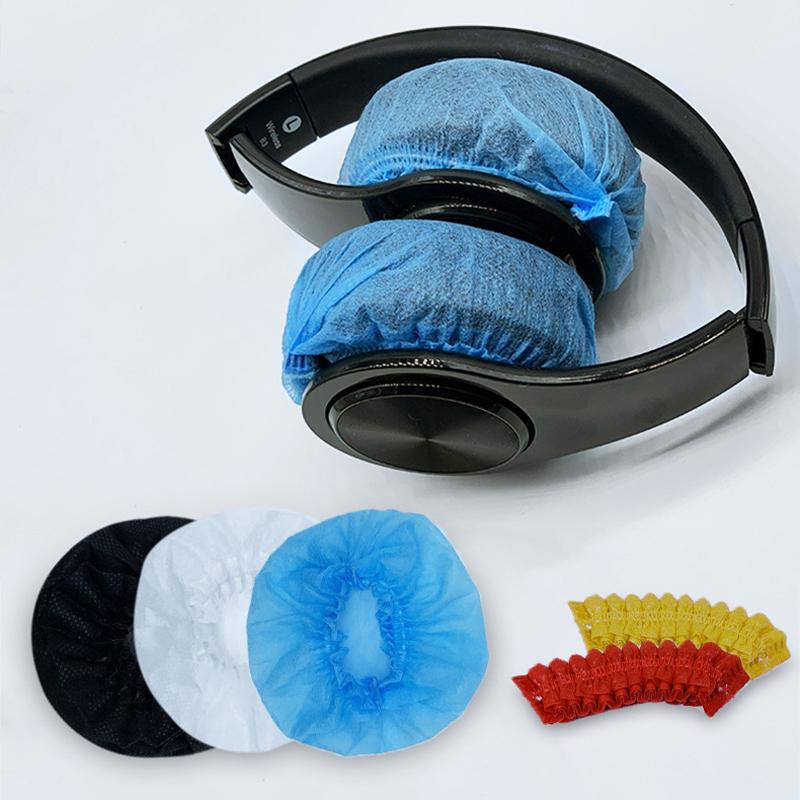 20Pcs/Bag Disposable Headphone Cover Nonwoven Earmuff Cushion 5-10.5Cm Headset Disposable Headphone Ear Covers