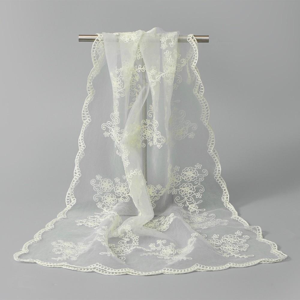 Korean Version Sunscreen Shawl Retro Female Headscarf Literary Women's Lace Scarf