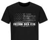 Freedom Over Fear Shirt, Conservative USA Flag Tee, Patriotic Shirts For Men