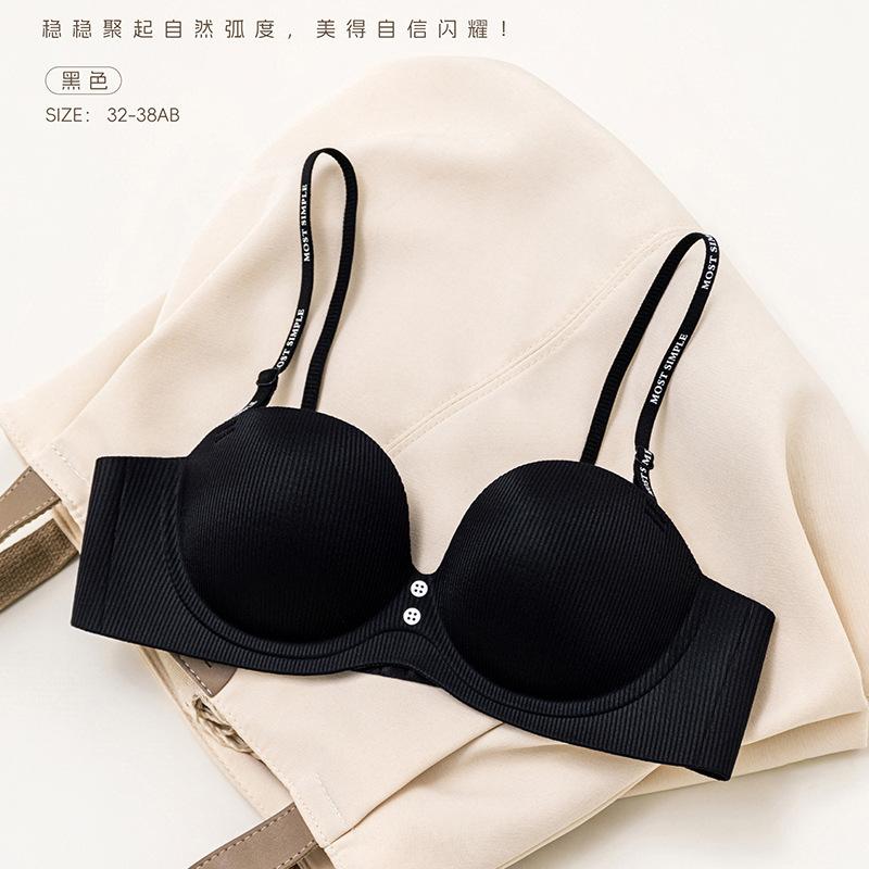 Sexy leopard print small breasts gather underwear women's no steel ring upper support not empty cup anti-sagging adjustment close breast bra cover