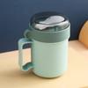 Portable Breakfast Cup 500ML Oatmeal Cup Cereal Nut Yogurt Mug Snack Cup Soup Mug Microwave with Lid Spoon for Kitchen Tools