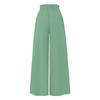 Women's Solid Color Trousers Elastic Belt Wide Leg High Waist Long Culottes