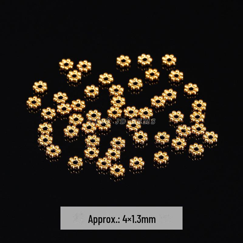 Jingde Stainless Steel Hammer Bamboo Tube Spacer Beads & O Buckle DIY Jewelry Accessories.