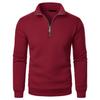 Men's Stand Up Collar Casual Hoodie Men's Solid Color Fashionable Men's Pullover Hoodie