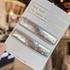 New Silver Polka Dot Cute Cartoon Duckbill Hair Clip for Messy Hair - Heart-shaped Children's Side Clip for Bangs - BB Hair Accessory