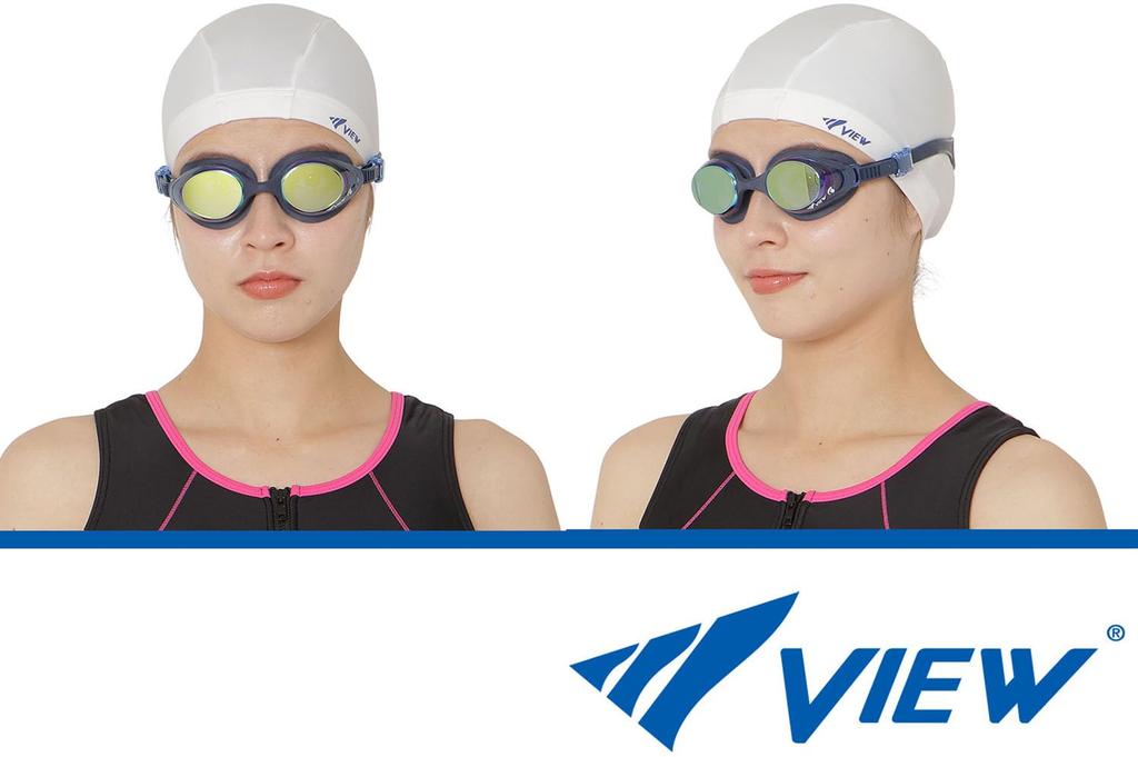 Widok Pływanie Wykonane w z Naturalnym Dopasowaniem i Twarzą 3D z i Lustro V830YSAM NBY Okulary Damskie, Japonia, Podkładki, Lustro z Powłoką Anti-Fog do Nanoszenia, Typ,