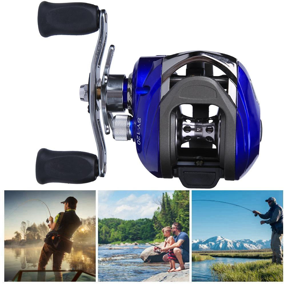 14 Axles Casting Reel Long Shot Anti Explosive Line Magnetic Force Brake Fishing Wheel Tackle(Left hand )