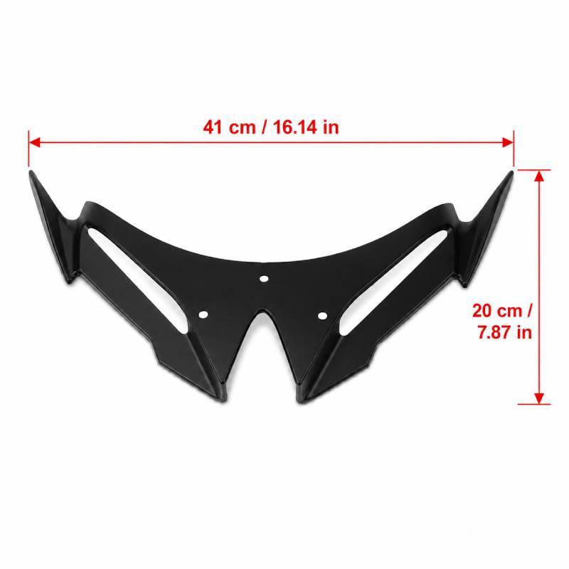 Motorcycle Front Fairing Winglets Aerodynamic Wing Shell Cover Protection Deflector FOR KAWASAKI NINJA500 NINJA 500 2024-2026
