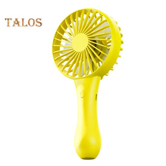 

Портативный ручной вентилятор, персональный мини-вентилятор с 6 скоростями ветра, аккумуляторная батарея 1200 мАч, электрический вентилятор для офиса путешествий жёлтый