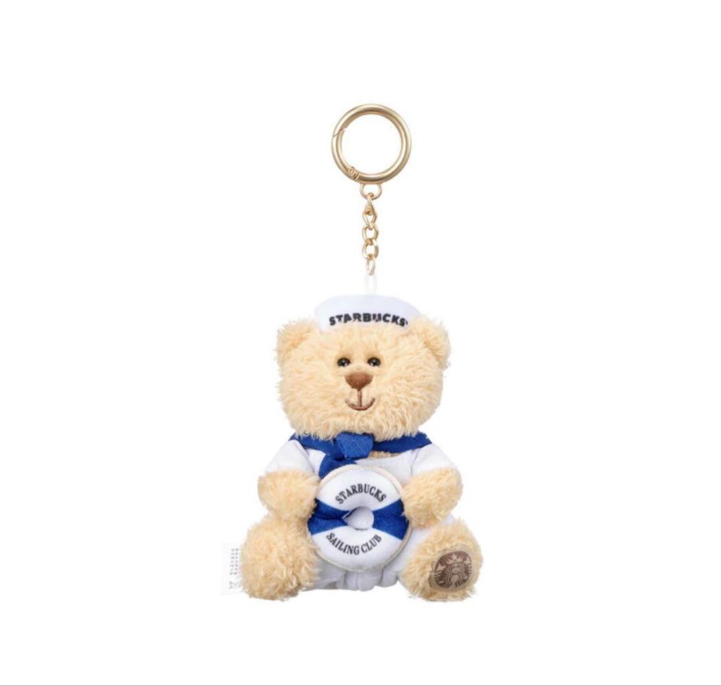 [USED] Korea Limited Edition Starbucks 2025 Summer Sailor Bearista Keychain