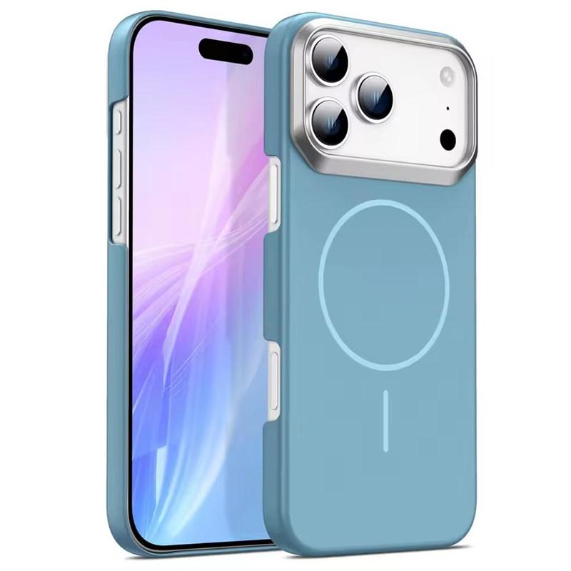 Luxury Razor Lens Matte Magnetic Case For iPhone 17 Air 16 15 14 Plus 13 12 11 Pro Max 16e Shockproof Armor Phone Cover