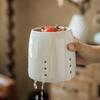 White, Simple And Practical, Chopstick Tube, Kitchen Ceramic Storage Jar, Pen Holder, Exit Knife, Fork, Spoon, Chopstick Cage.