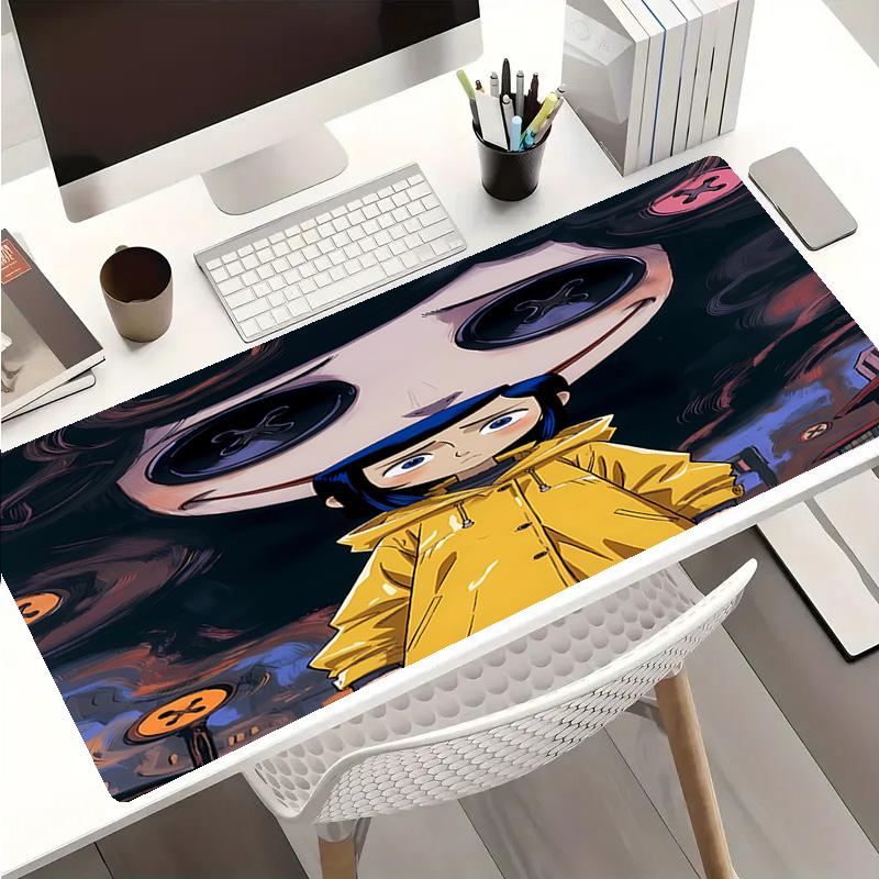 Coraline Mouse Pad - Kaymaz Kauçuk Taban, İş, Oyun, Ofis ve Ev Kullanımı İçin Pürüzsüz Yüzey, Masaüstü Mouse Pad