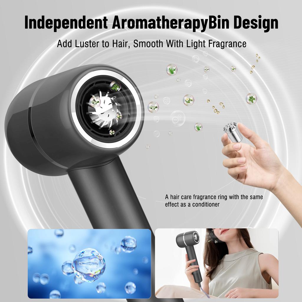 Electric Hair Dryer High Speed 110,000 Rpm Professional Care Wind Speed 21m/s 1200W Quick Dry Negative Ion Hair Dryers