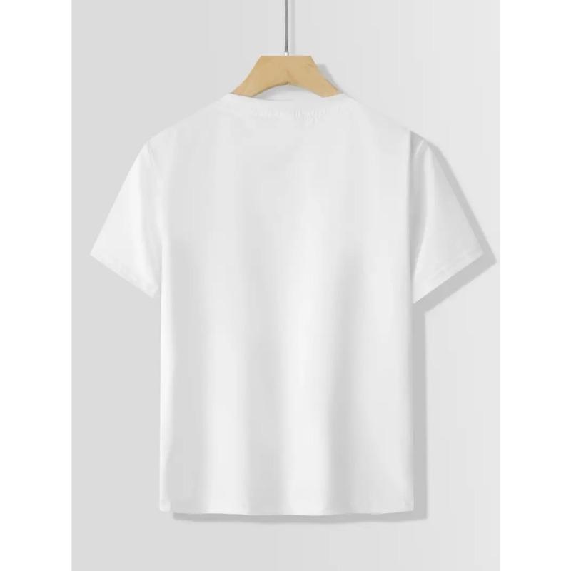 European Sizes Boys' Fashion Short Sleeve T-Shirt, for Teenager
