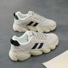 Thick Bottom New Height Increasing White Casual Sports Spring and Autumn Round Head Versatile Sports Shoes