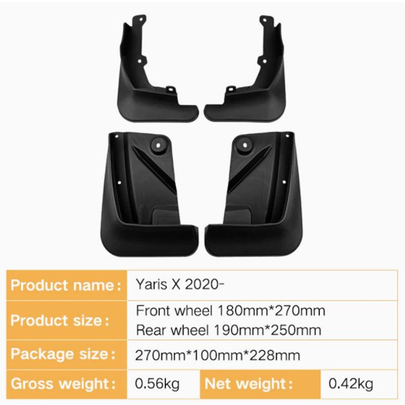 Toyota Yaris X 2020-2023 Mud Flaps for Cars - Foreign Trade Cross-Border