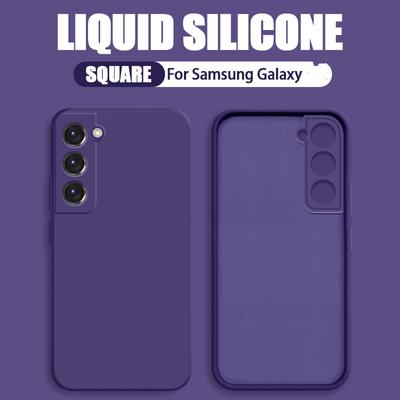 För Samsung A56 A16 A36 A55 A15 A35 A54 5G Fodral Flytande Silikon Telefonfodral För Samsung Galaxy S25 Ultra S24 FE S23 S22 S26 S21 A17 A37 A57 Skydd Godis
