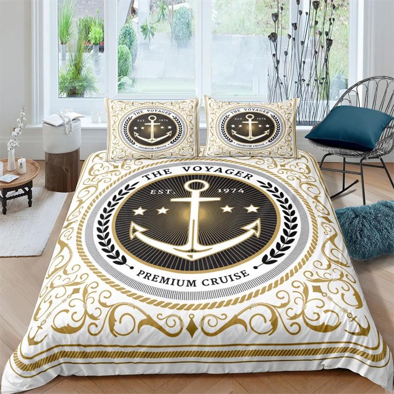 3D Print  Anchor Duvet Cover Set 2/3 Pcs Pillowcase Bedding Set Full Queen King Size