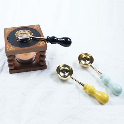 1 Stück Wachssiegelstempel Löffel Retro Griff Siegelwachs Schmelzlöffel für Wachssiegeln Dekorative Wachssiegel Bastelgeschenk