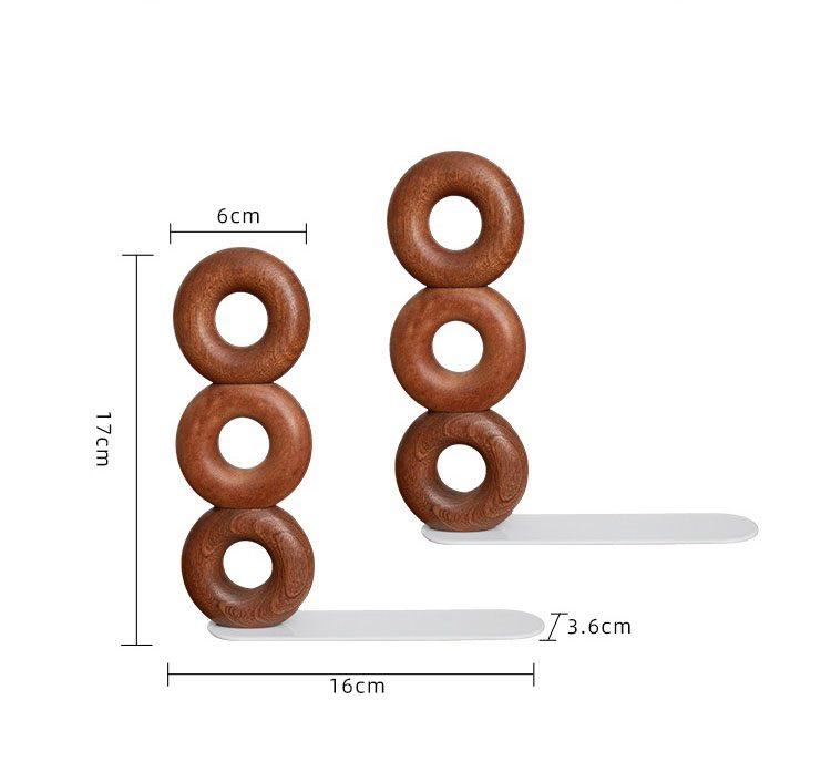 2pcs Solid wood book stand desktop book blocking board book partition board book support table storage book rack