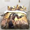 Cartoon  Anime Genshin Impact Game Comfortable Duvet Quilt Cover Pillowcase Bedding Set Children Bedroom Decoration Home Textile