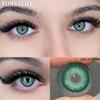 FUNSACHY Colored Contact Lenses Yearly Brown Lens for Eyes Makeup Beauty Green Color Lenses Fashion Grey Pupils Contacts 2Pcs