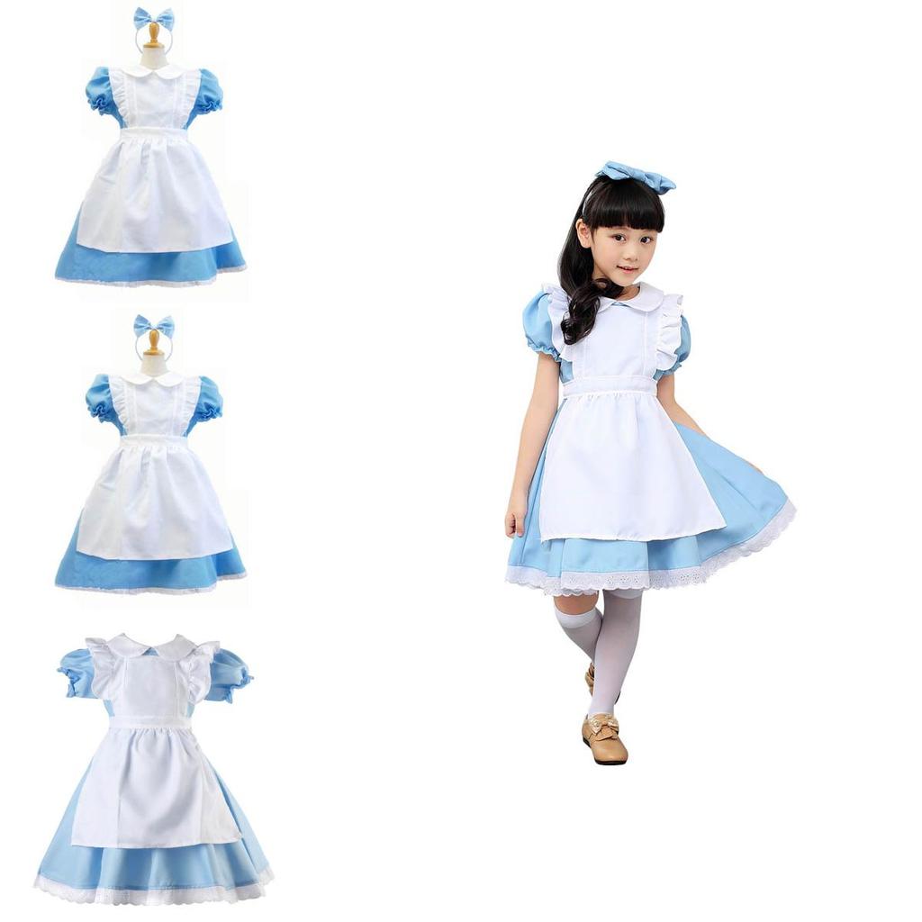 Exquisit gefertigtes Alice im Wunderland Kostüm Perfekt für Halloween-Partys