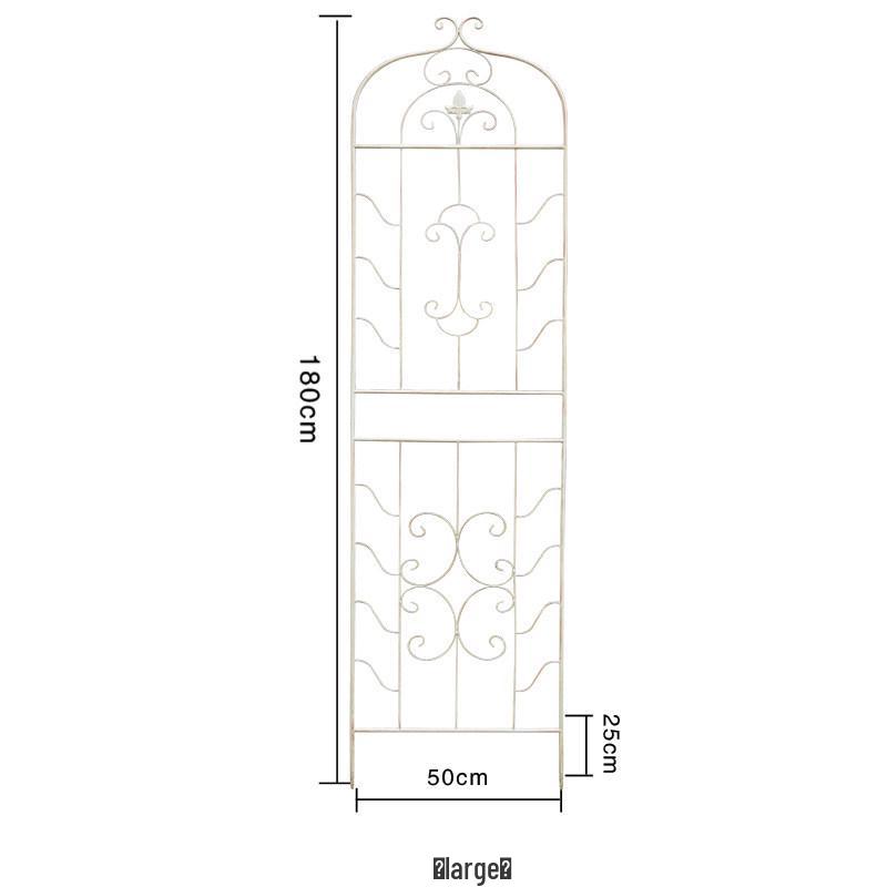 American Retro Wrought Iron Rose & Clematis Trellis for Balcony or Garden