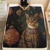 Cute Cats  Print Flannel Blanket, High Quality Comfortable for All Seasons, Home Decor, Warmth and Comfort