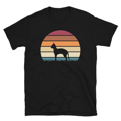 Retro Sunset Kitten Feline Pet German Rex Cat Short-Sleeve Unisex T-Shirt
