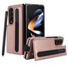Custodia per penna, porta carte, telefono ZFOLD6 Custodia in pelle con schermo pieghevole ZFOLD4 e fibbia magnetica.