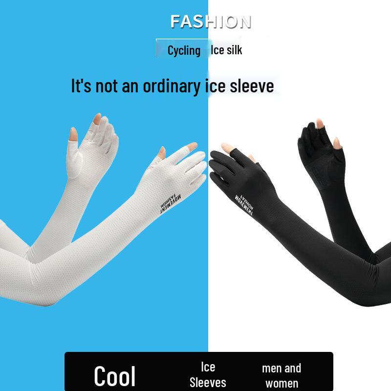 Damen Eis-Seide Sonnenschutz Armstulpen für Outdoor-Radsport
