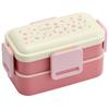 Skater Bento Box, 2-Tier, 600ml, for Women, Made In Japan, with a Soft Dome-Shaped Lid, Dishwasher and Microwave Safe, Sanrio Kogyumin Flower Wreath
