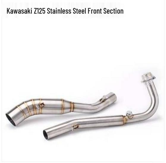 Tuyau d'échappement avant en acier inoxydable pour moto Z125 pour NINJA Z125