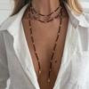 SHIXIN Vintage Seed Beads Chain Long Choker Necklace Women Stackable Adjustable Sweater Chain 2026 Fashion Jewelry Accessories