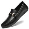 Fashion Male Comfortable Wedding Shoes Man Breathable Flat High Quality Men's Loafer Shoes Genuine Leather Shoes Slip-on Business Shoe