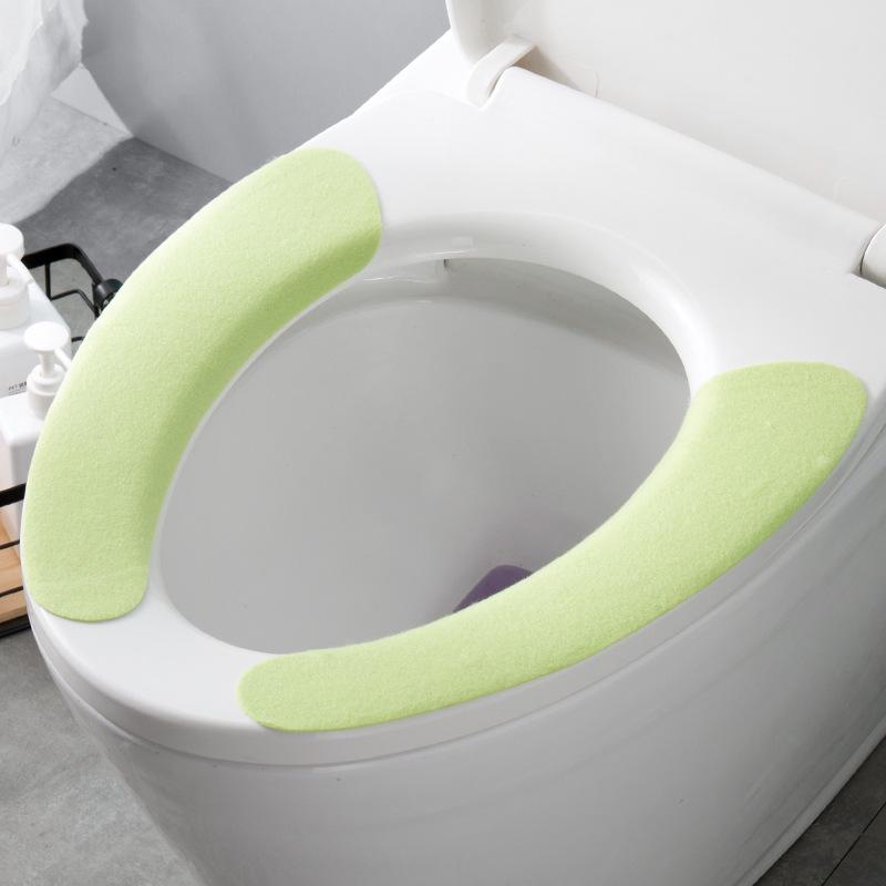 

Очень большой универсальный моющийся чехол для сиденья унитаза - Толстый, теплый, однотонный для всех сезонов