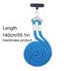 Reine handgemachte abnehmbare verstellbare mehrfarbige dicke Seil Handy Lanyard Hals hängen schrägen Körper