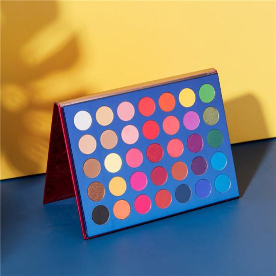 35 Color Natural Matte Pearlescent Highlight Eyeshadow Palette Easy To Color Long-Lasting Beauty Make Up Cosmetic