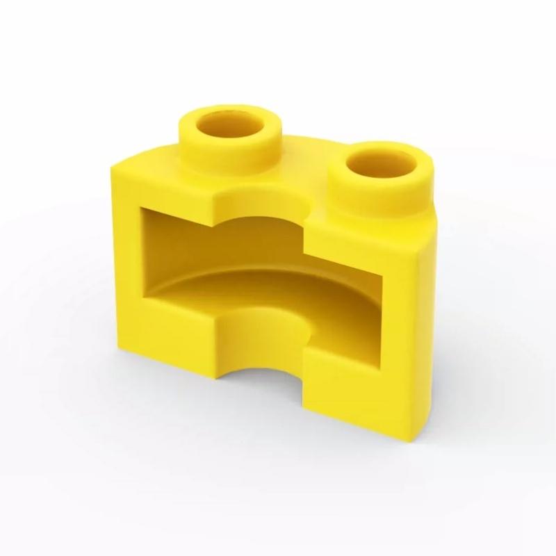 1/2 2x2 Round &Semicircle Modified Compatible with 68013 Building Block Toys Accessories