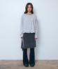 Pisis Button Layered Midi Skirt_Charcoal